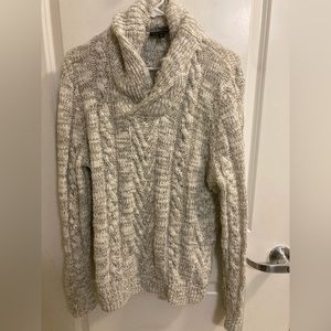 Men’s Express medium men’s cardigan sweater. Preowned in great shape  white